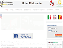 Tablet Screenshot of hotelloscacciapensieri.com